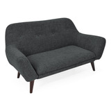 Sofa Lincoln Poliester Color Gris