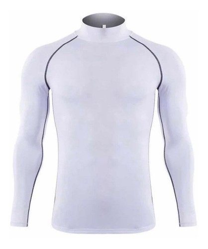 Playera Licra Deportiva Compresión Cuello Alto Sigetu  929 G