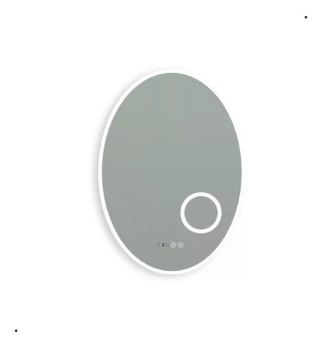 Espejo Smart Oval Gloa Gl353ov Color Del Marco Gris