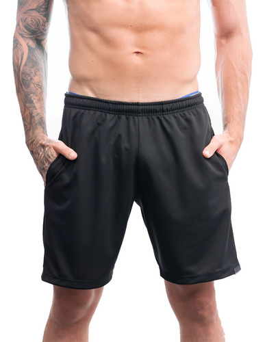 Short Academia Masculina Bermuda Dry Fit Com Bolsos