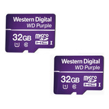 Pack 2 Memorias Microsd 32gb Purple Clase 10 Western Digital