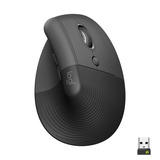 Logitech Lift Vertical, Mouse Ergonómico Avanzado, Grafito