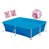 Kit Piscina Infantil 2000 Litros + Bola Inflável + Boia Braç