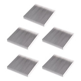 5pcs Plata - Disipador De Calor De Aluminio Led De Potencia