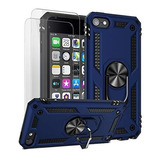 Funda Protectora Azul Con Micas Compatible Con iPod Touch 7