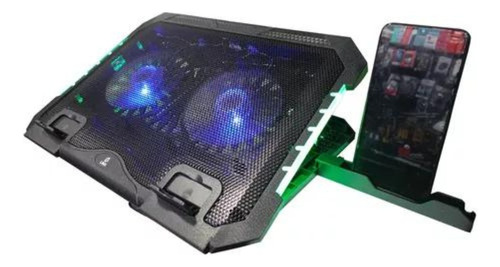 Base Refrigerante Rgb Gamer Para Portátil 2 Ventiladores 