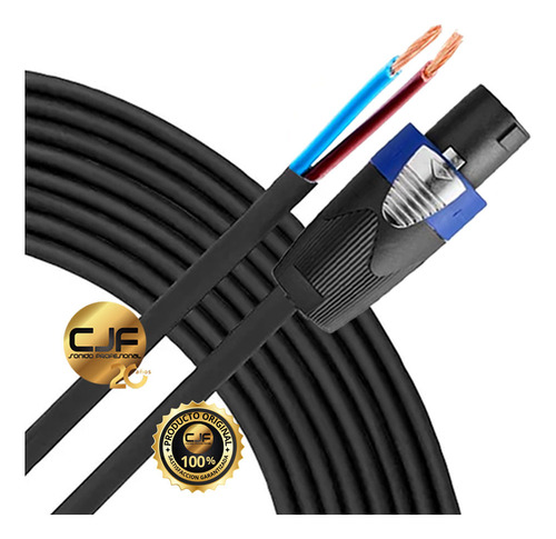 Cable Para Bafles Speakon A Pelado 10 Metros Profesional Cjf