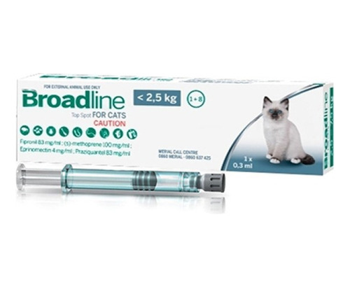 Broadline Pipeta Para Gatos De 0,6 Hasta 2,5 Kg