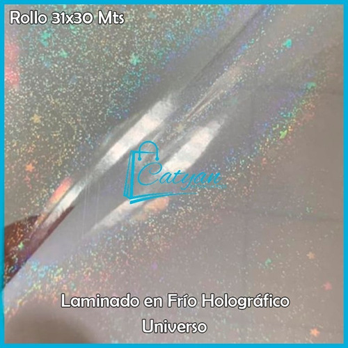 Rollo Laminado Frío Efecto Universo- Ancho 31/largo 30m