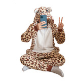 Mameluco Pijama Disfraz Leopardo Adulto