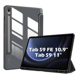 Funda Para Galaxy Tab S9 / S9 Fe Smart Híbrida Negro