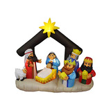 Inflable Navidad Nacimiento Reyes 6 Pies.