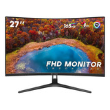 Monitor Curvo Para Juegos Crua 27  144hz / 165hz, Monitor De