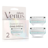 Refil Venus Gillette Para Depilar Área Íntima 2 Unidades