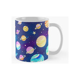 Taza Diseño De Patrón De Galaxia De Planta Espacial Calidad 