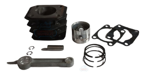 Kit Repuestos Compresores 50lts Biela Piston Perno Aros Full