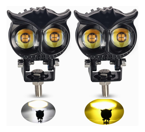 Par Luces Led Auxiliares Faros De Lupa Para Auto Moto 80w