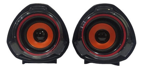 Altavoz Pc 2.0 Stereo 5w X2 Control De Volumen Parlantes Led