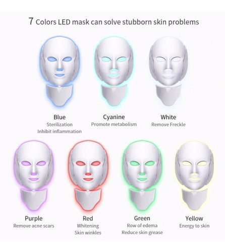 Mascara Led  Facial 7 Colores