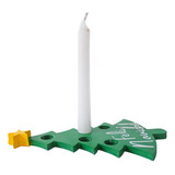 Porta Velas De Mdf 9mm Pino Navideño Incluye 5 Velas 