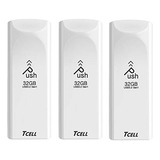 Unidad Flash Usb Tcell Push De 32 Gb, Paquete De 3 Unidades,