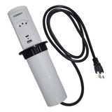 Torre De Tomada Automática Bancada Usb A Usb C 1 Tomada 20a Cor Branco