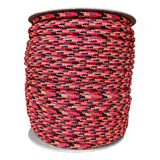 Soga Polipropileno Trenzada 8mm X 100 Metros Camuflado Rojo