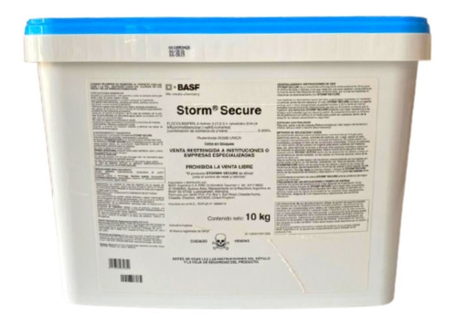 Raticida Basf Cebos Storm Secure Balde 10kg Rodenticida