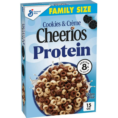 Cheerios Protein Cereal, Cookies And Creme Family Size 15 Oz