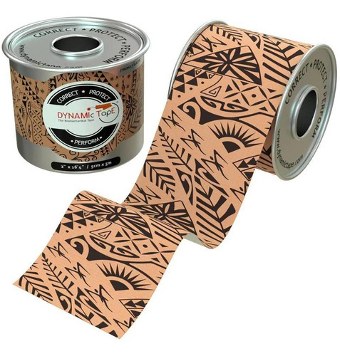 Dynamic Tape Tattoo Preta Bandagem 5 Cm X 5 Metros - Unidade