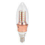 Candelabro De Cristal Con Bombilla E14, Vela Led De 9 W Para