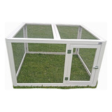 Corral Para Mascotas Con Proteccion Superior Desmontable 