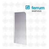 Mampara Blanca  Rebatible Vidrio Transparente Ferrum Nm81a