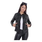 Campera Mujer Elastizada Bengalina Engomada Dejeanci