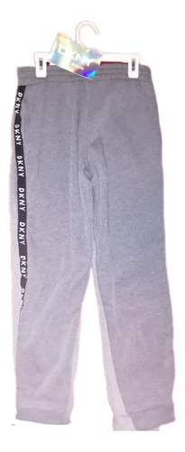 Jogger 2 Piezas Dkny Niño Talla 10/12 Color Gris 