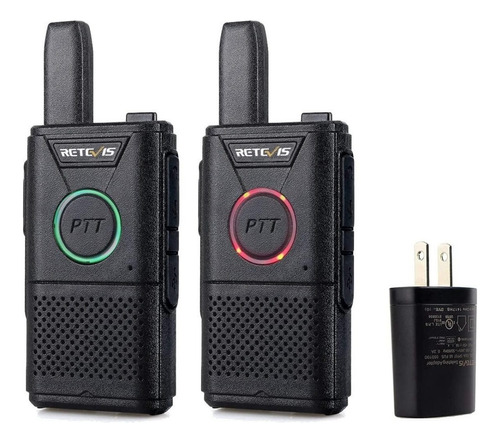 Walkie-talkie Retevis Rt18 Ptt Pequeño Y Recargable, 2 Pzs.