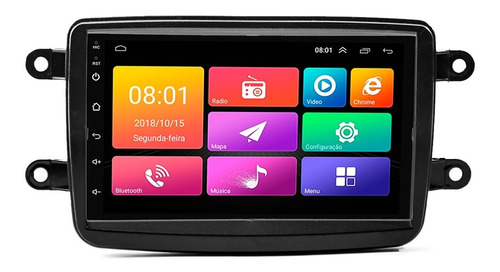 Central Multimídia Android Renault Duster Captur Kwid Cam.ré