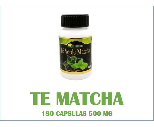 Té Matcha 60 Cápsulas De 500 Mg 100% Natural