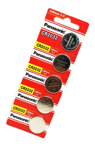 15 Pilas Cr2032 Panasonic Original 3v Litio Larga Caducidad