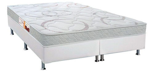 Cama Box Queen: Colchão Espuma Castor D33 Sr Victory + Base