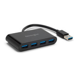 Hub Usb Kensington 4 Puertos  Usb 3.0 Negro