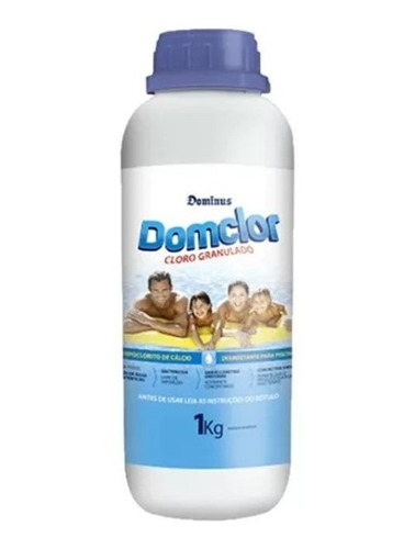 Cloro De Piscina 1kg Domclor Granulado Hipoclorito Cálcio 