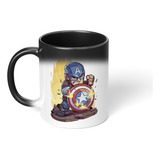 Taza Magica Cambia Color Capitan America Marvel