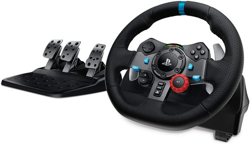 Volante De Carreras Y Pedales, Force Feedback, Logitech