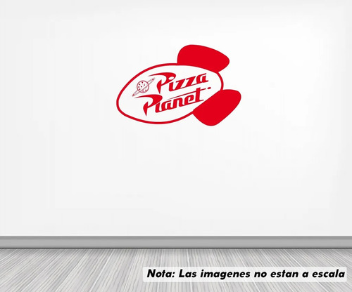 Vinil Sticker Pared 120cm Pizza Planeta Logo Nave 4