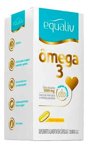 Ômega 3 Equaliv 1000mg 180 Cápsulas