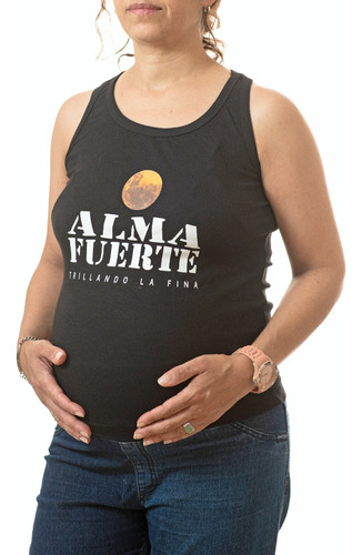 Musculosa Mujer Almafuerte Laser Rock