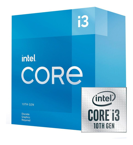 Processador Intel Core I3-10105f, Cache 6mb, 3.7ghz