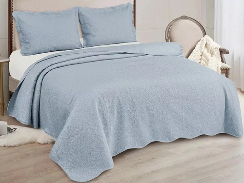 Colcha Matelasse King Damask 3pç 260x280 Camesa Cobre Leito