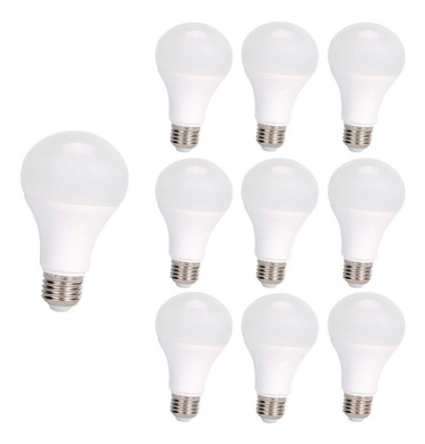 Pack 10 Ampolletas Led 9w E27 Sec - Sumatel